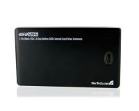 Startech.com Gabinete Externo USB 2.0 para Disco Duro SATA de 2,5 Pulgadas con One Button Backup (SAT2510BU2B)